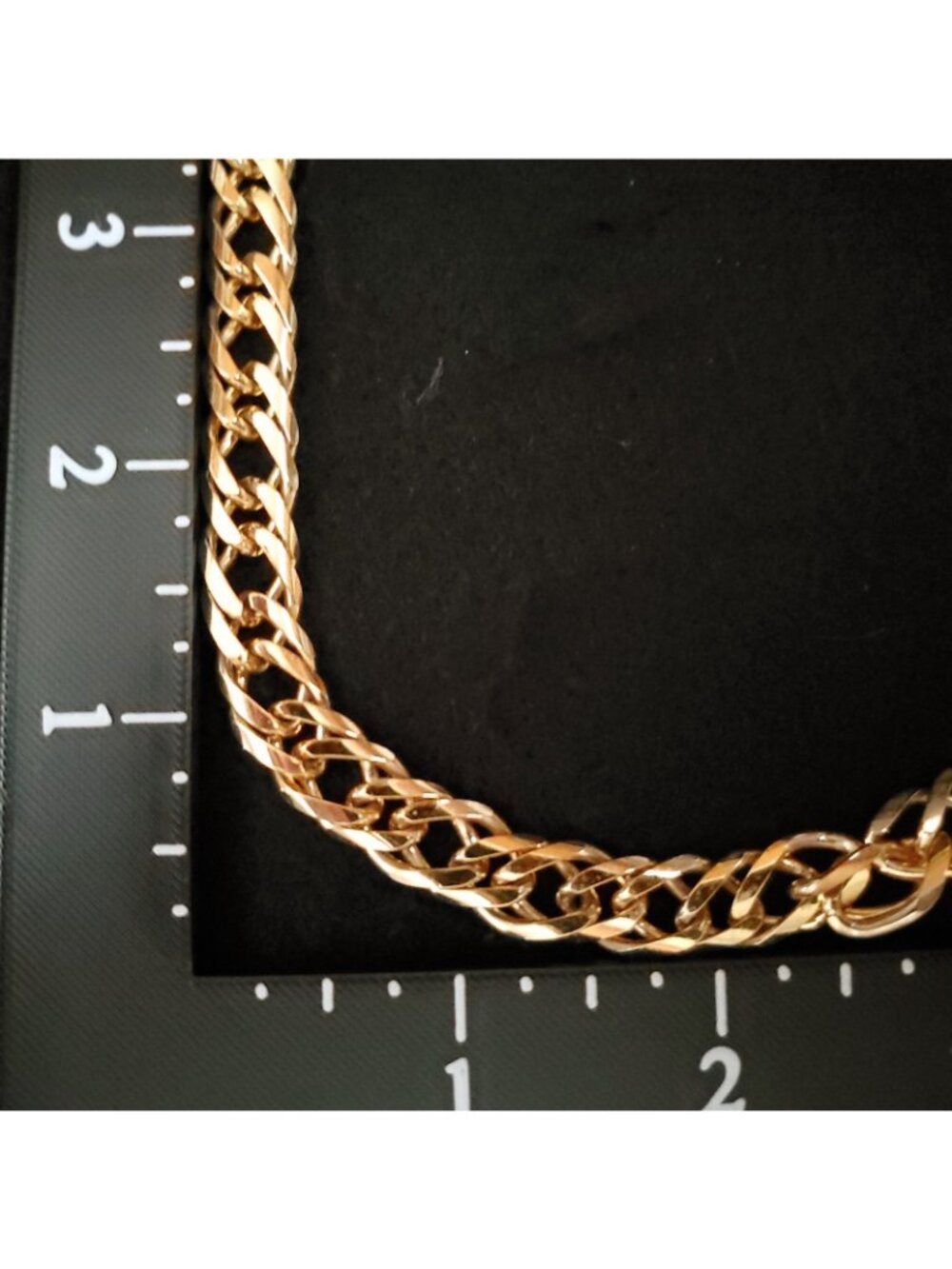 Vintage Napier Necklace Gold Tone Cuban Link 23" 3/8" - Picture 9 of 9